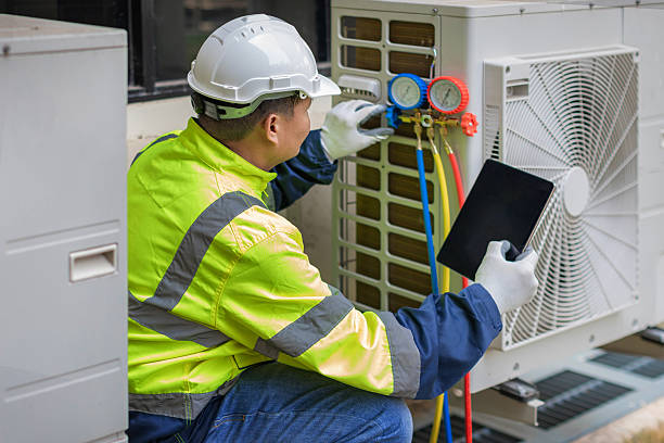 Professional Hvac technician working in Chase, MD